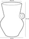 Mica Decorations Lane Kruik - H33 x Ø24 cm - Terracotta - Taupe