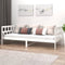 vidaXL - Slaapbank - massief - grenenhout - wit - 90x190 - cm