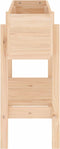 vidaXL - Plantenbak - verhoogd - 101x30x69 - cm - massief - grenenhout