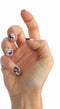LAUED Nagelstickers - Nail Wraps - 16 Extreem Dunne Nagellak Stickers - Manicure Nail Art Folie - Black & White