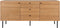 Dressoir Naturel Eiken Fineer - 150x40x74cm - Gewicht 54kg - House Nordic