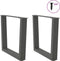 vidaXL - Eettafelpoten - 2 - st - V-vormig - 60x(42-43,3) - cm - staal - antraciet