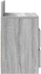 vidaXL - Nachtkastje - met - 2 - lades - 40x33x60 - cm - grijs - sonoma - eikenkleurig