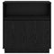 vidaXL - Dressoir - met - LED - Zwart - Eiken - 71x34,5x75 - cm - Geengineerd - Hout
