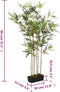 vidaXL - Kunstplant - bamboe - 368 - bladeren - 80 - cm - groen