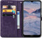iMoshion Hoesje Geschikt voor Nokia 2.4 Hoesje Met Pasjeshouder - iMoshion Mandala Bookcase - Paars