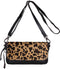 Legend Falerna - Schoudertas - Ponyhair panterprint - Zwart