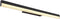 Globo Sallo - wandlamp - LED 500 lumen - zwart - metaal - 60 cm breed