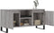 vidaXL - Tv-meubel - 104x35x50 - cm - bewerkt - hout - grijs - sonoma - eikenkleurig