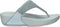 FitFlop Lulu Shimmer Lux - Dames teenslipper - Comfortabel met EVA-voetbed - Licht blauw