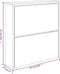 vidaXL - Schoenenkast - met - spiegel - 2-laags - 63x17x67 - cm - hoogglans - wit