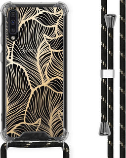 iMoshion Hoesje Geschikt voor Samsung Galaxy A50 / A30s Hoesje Met Koord - iMoshion Design Hoesje met Koord - Goud / Transparant / Goud