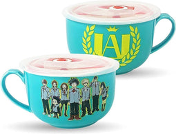 MY HERO ACADEMIA - Ramen Bowl met deksel - 532 ml - Blauw