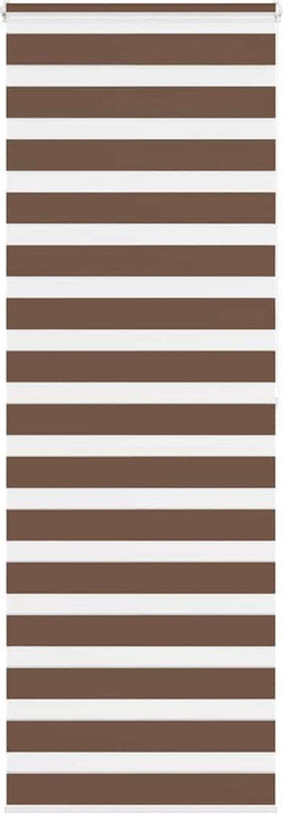 vidaXL - Zebra - rolgordijn - 90x200 - cm - stofbreedte - 85,9 - cm - polyester - bruin