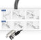 ACT AC9040 - Wedge laptopslot - Snijbestendig - 2 meter kabel (2x sleutels)