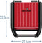 George Foreman 25030-56 - Contactgrill - Compact - Tot 42% minder vet - Rood