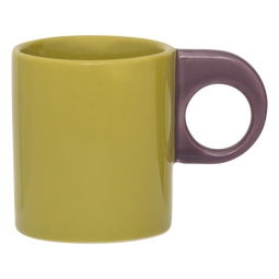 Urban Nature Culture - Espresso cup Nissa - 110ml - Olive groen en paars
