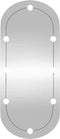 vidaXL - Wandspiegel - met - LED's - ovaal - 45x100 - cm - glas