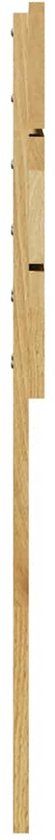 vidaXL - Hoofdbord - 120 cm - massief eikenhout - bruin