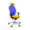 Bureaustoel met hoofdsteun Piqueras y Crespo 1D086G2 Geel