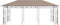 vidaXL - Prieel - met - klamboe - 180 - g/m² - 6x3x2,73 - m - taupe