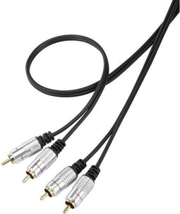 SpeaKa Professional SP-7870148 - Cinch Audio Aansluitkabel - 1.50 m - Zwart