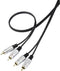 SpeaKa Professional SP-7870148 - Cinch Audio Aansluitkabel - 1.50 m - Zwart
