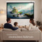 tectake® Beamer Scherm - 84 Inch (214 cm) - 16:9 Projectiescherm - Oprolbaar - 4K HD - Wand of Plafond Montage - Wit