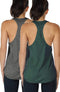 Dames Tanktop Sporttop Racerback Fitness Yoga Mouwloze Shirts, 2-Pack