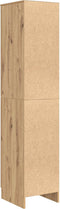 vidaXL - Highboard - Artisan - Eiken - 35x39x168 - cm - Gelaagd - Hout