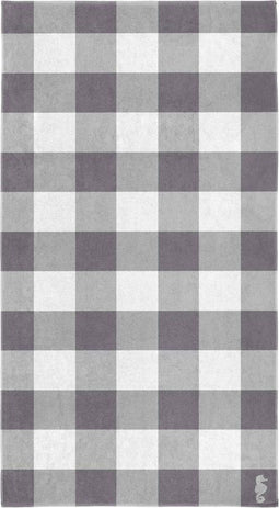 Seahorse Playa - Strandlaken - Grijs - 100 x 180