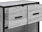 vidaXL - Nachtkastje - 60x31x60 - cm - bewerkt - hout - en - metaal - grijs - sonoma
