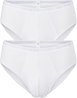 sloggi Basic - Midi slip - Comfortabele pasvorm - Wit (2 stuks)