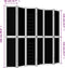 vidaXL - Kamerscherm - met - 6 - panelen - massief - paulowniahout - bruin