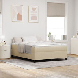 vidaXL - Bedframe - Lichtgroen - Grijs - 160x200 - cm - Katoenen - Stof