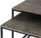 Salontafel Silvia set van 2 Large - Silver antique | Meubelplaats