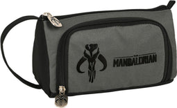Schoolpennenzak The Mandalorian Zwart Grijs (20 x 11 x 8.5 cm) (32 Onderdelen)