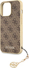 Guess 4G Charms - Hard Case - Bescherming - Bruin