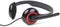 Gembird MHS-002 - Stereo headset met microfoon - Draaibare microfoonarm - Rood Zwart