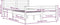vidaXL - Bedframe - massief - hout - grijs - 150x200 - cm
