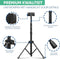 Serve Tablet Standaard - Tripod Statief - Draagtas & Bluetooth Remote - Aluminium - Zwart