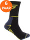 SAFETY JOGGER Werksok geel / zwart - bundel 3 paar - Maat 43 - 47