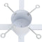 vidaXL - Kerstboomstandaard - 61x61x15,5 - cm - wit