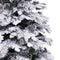 OneStop kunstkerstboom met sneeuwvlokken 180 cm PVC en PE wit/groen