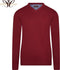 Cappuccino Italia Pullover - Heren Sweater - Katoen/Acryl - Rood - M