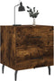 vidaXL - Nachtkastje - 40x35x47,5 - cm - bewerkt - hout - gerookt - eikenkleurig