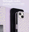 iMoshion Hoesje Geschikt voor iPhone 14 Hoesje Met Pasjeshouder - iMoshion Design Bookcase smartphone - Paars / White Daisy