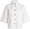 SISTERS POINT Jas Olea-Ja1 - Oversized denim jasje - Wit - S