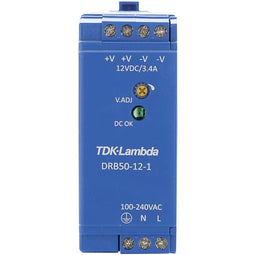 TDK-LAMBDA DRB-50-12-1 DIN-rail voeding