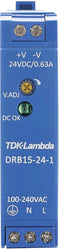 TDK-Lambda DRB15-24-1 DIN-rail netvoeding 24 V/DC 0.63 A 15 W Aantal uitgangen: 1 x Inhoud: 1 stuk(s)